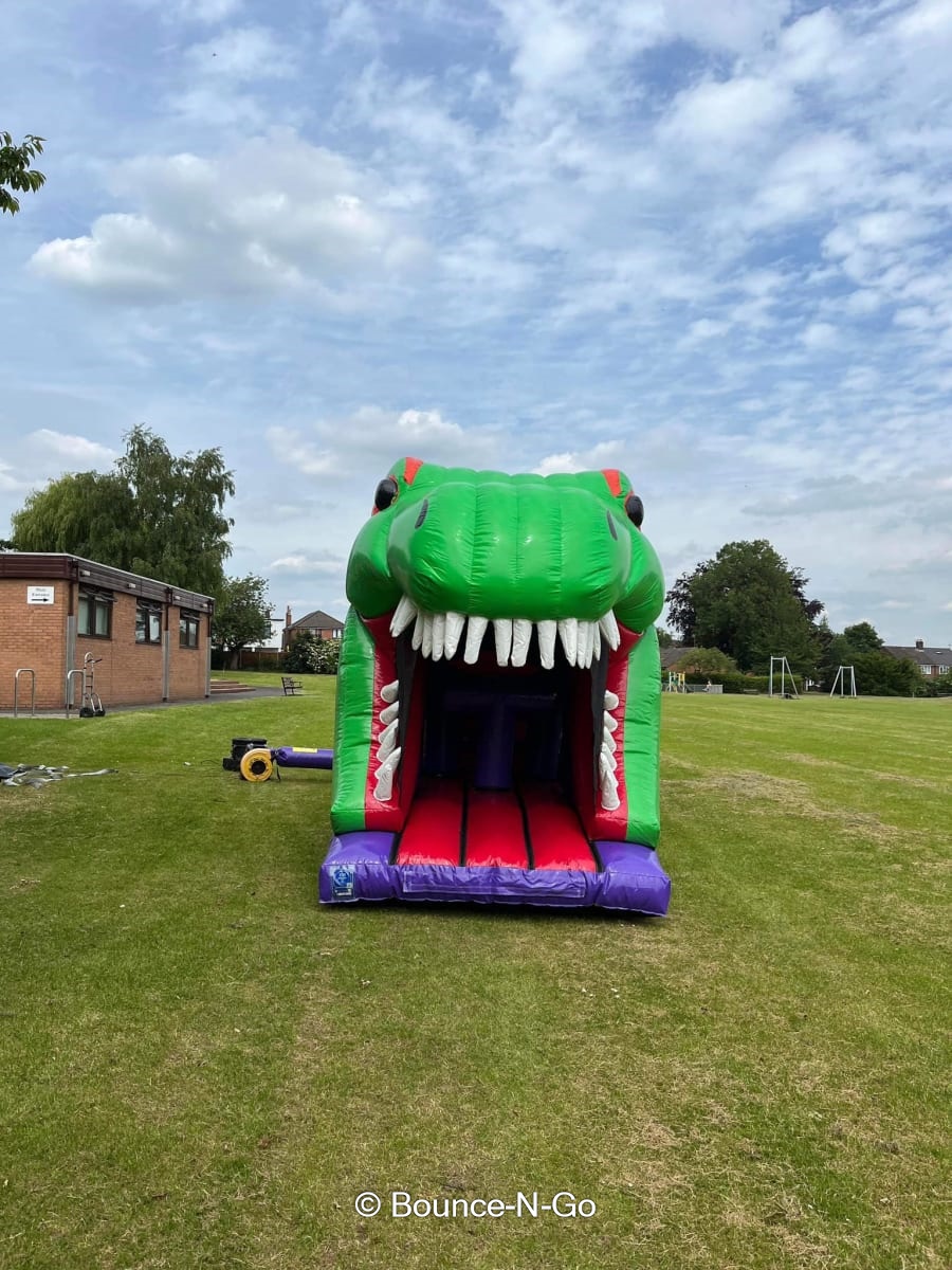 Dinosaur Themed Inflatable Obstacle Course Obstacle Course Hire