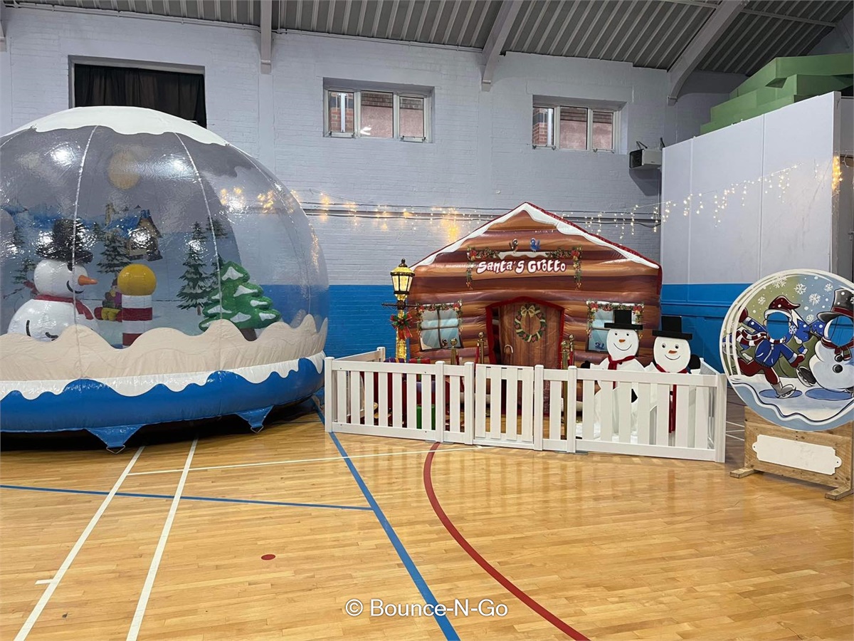 Snow Globe & Grotto Experience Package - Bouncy Castle Hire Wigan ...
