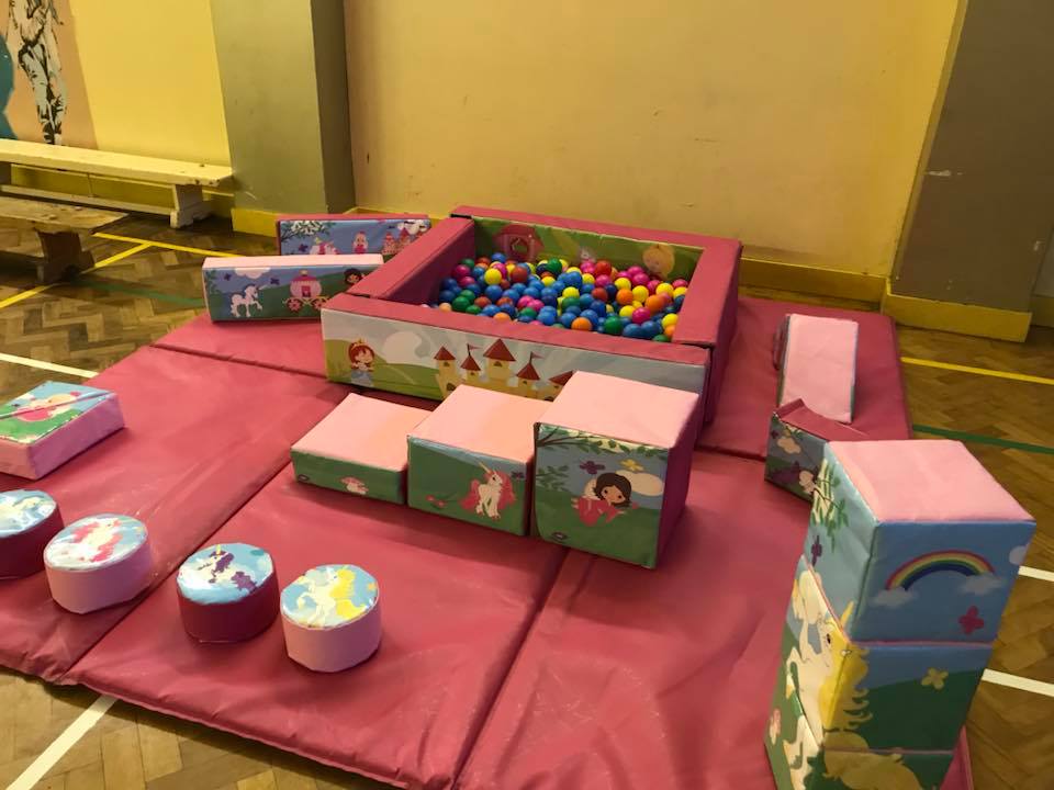 Soft play set up in Leigh