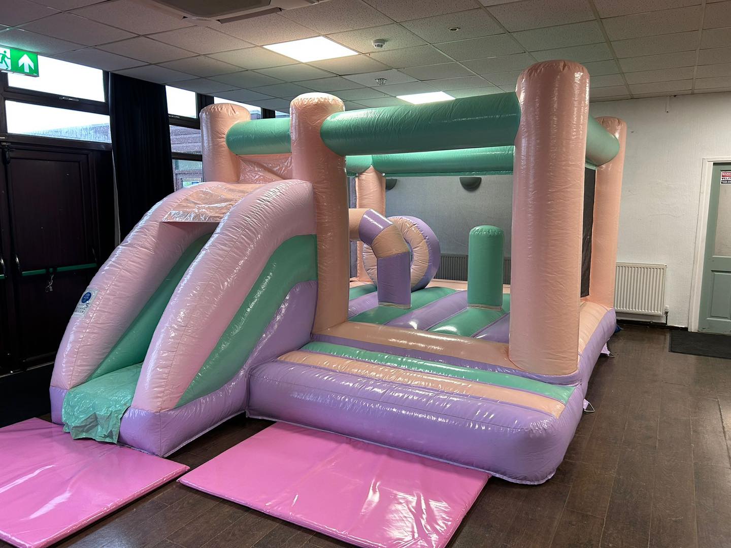 Multi pastel combo during a hire at Winwick Leisure Centre, Warrington Multi pastel combo during a hire at Winwick Leisure Centre, Warrington